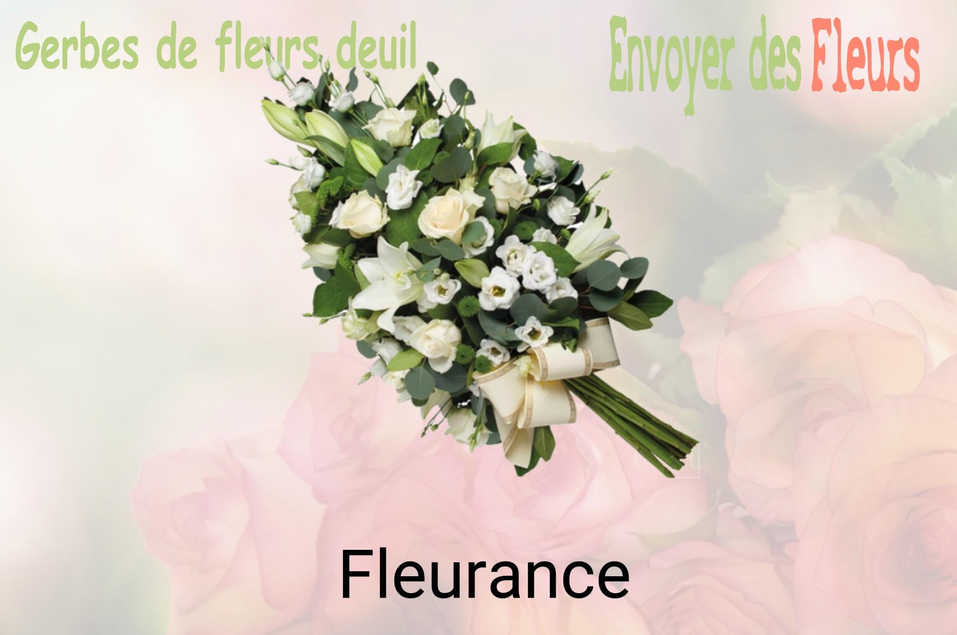 Gerbe de fleurs de deuil livrée à Fleurance